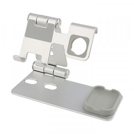 Підставка для телефону багатофункціональна 3-в-1 VHG A41 Universal Phone Stand Silver